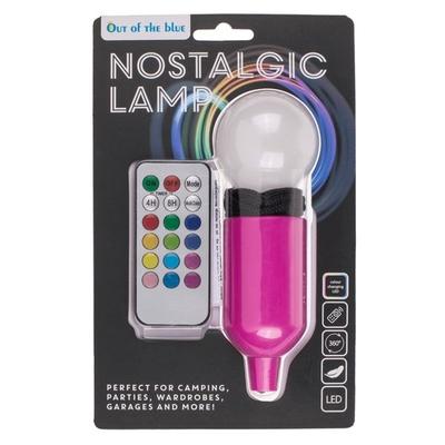 Multicolored LED Battery-powered Retro Bulb Lamp with Remote Control