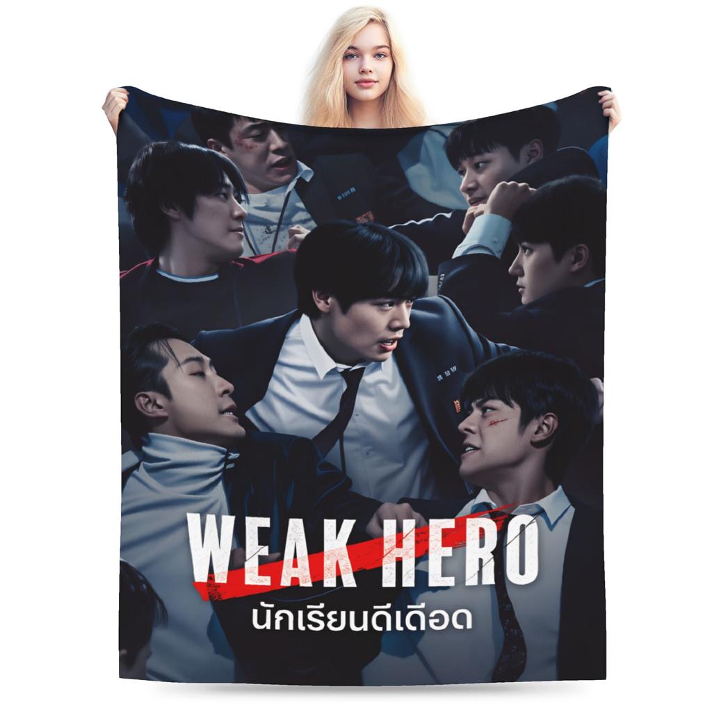 Weak Hero Flannel Blanket Winter Super Warm Throw Blanket for Students Couch Chair Novelty Bedspread Sofa Bed Cover