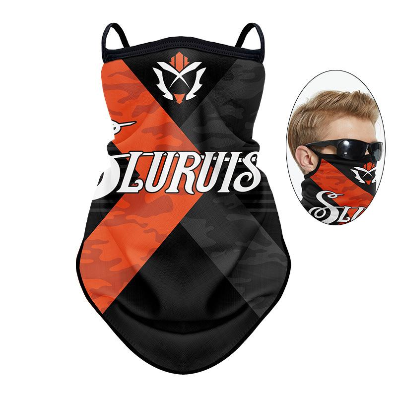 

Летняя маска для защиты от солнца для езды для мужчин Ледяной шелк На ушных петлях Шарф для лица Мотоциклетный головной платок Уличный шарф для рыбалки и альпинизма One Size