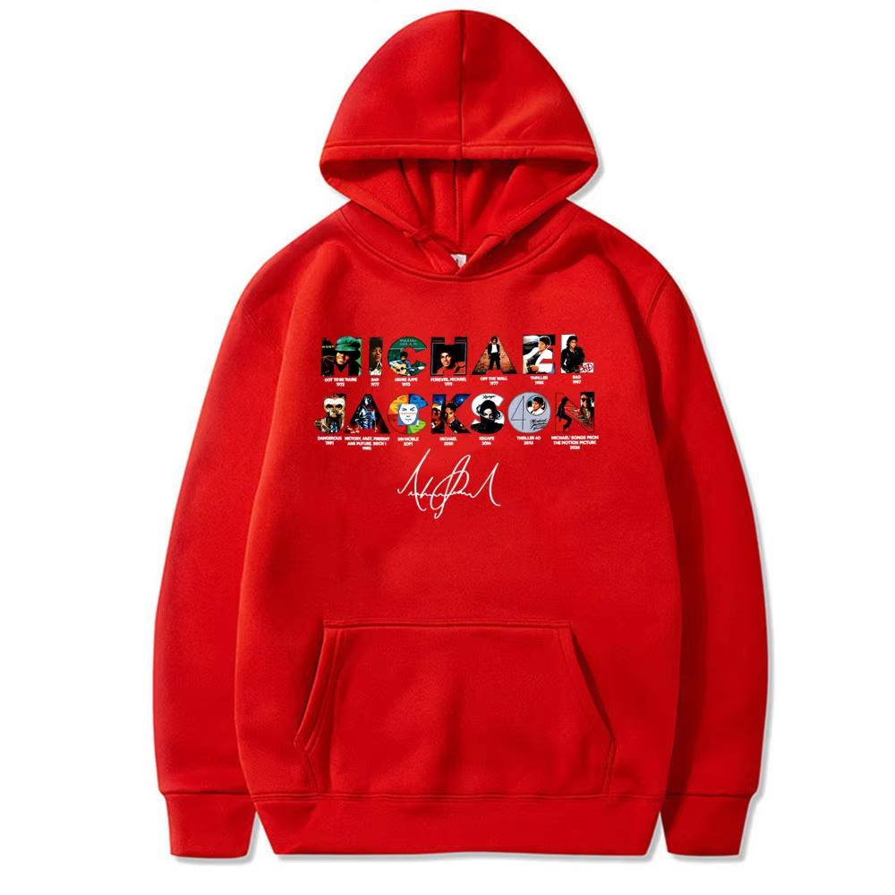Michael Jackson Music Album Cover Hoodie Men Women Vintage Gothic Rock Pullover Hoodies Male Fashion Casual Oversized Sweatshirt