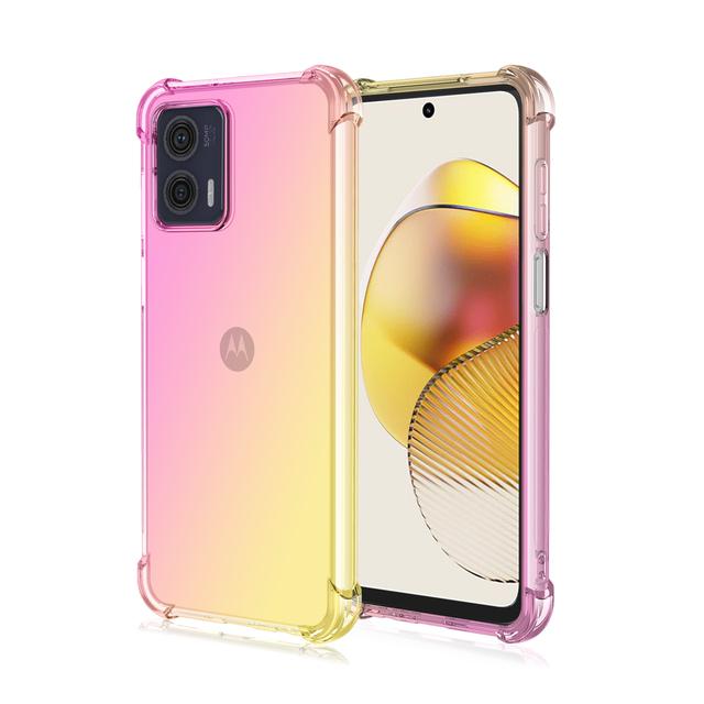Gradient Transparentní měkké nárazuvzdorné pouzdro na telefon Motorola Moto G73 G72 G23 G13 G32 G42 Edge 40 Pro silikonový kryt airbagu