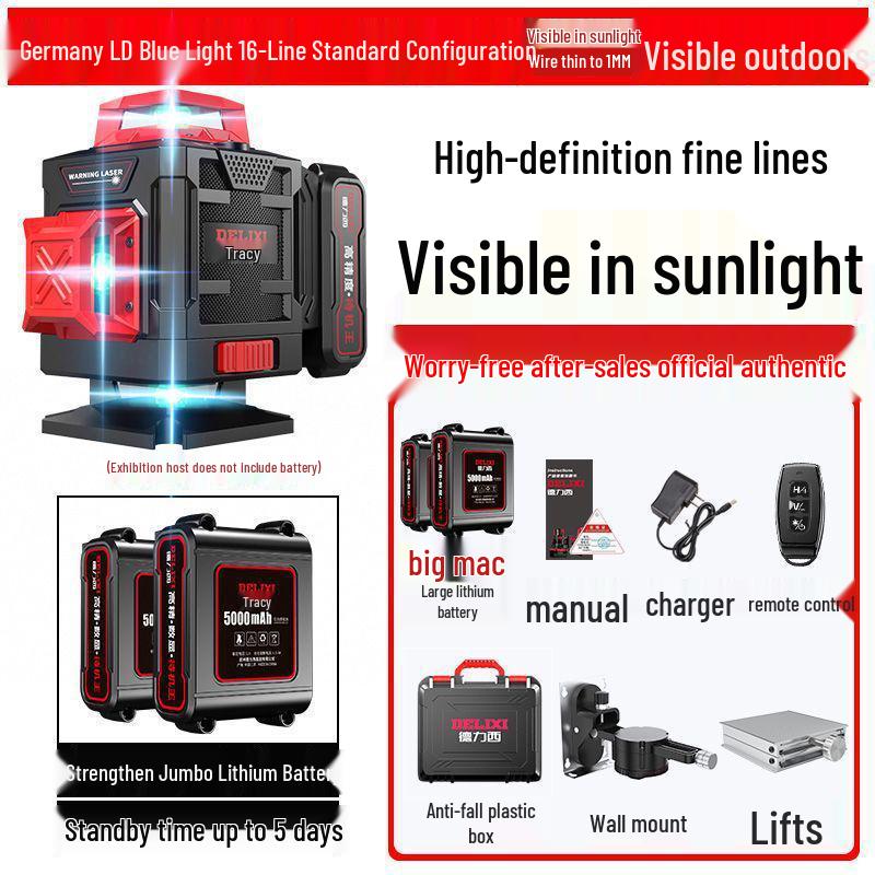 High Precision Green Laser Level: New Model Outdoor Wall and Floor Sticker