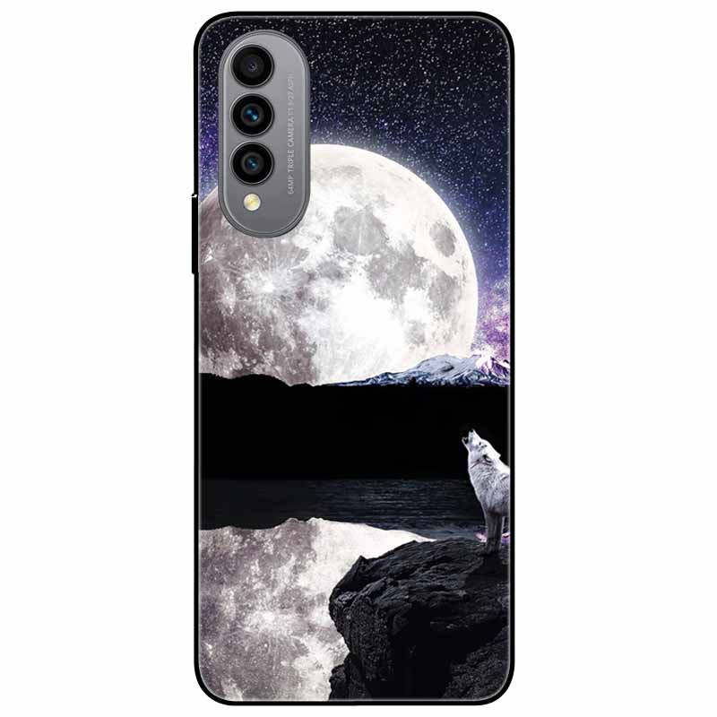 Pentru Wiko T50 Carcasă T 50 4G Huse TPU Silicon Negru Carcasă Lună Înstelată pentru Wiko T50 Carcasă WikoT50 Rezistentă la Șocuri Moale Desene Animate 6.6''