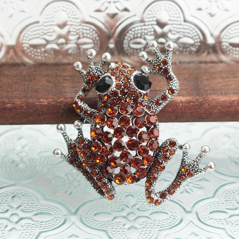 Frog Brooch Pin Fashion Animal Alloy Decorative Jewelry For Women Men