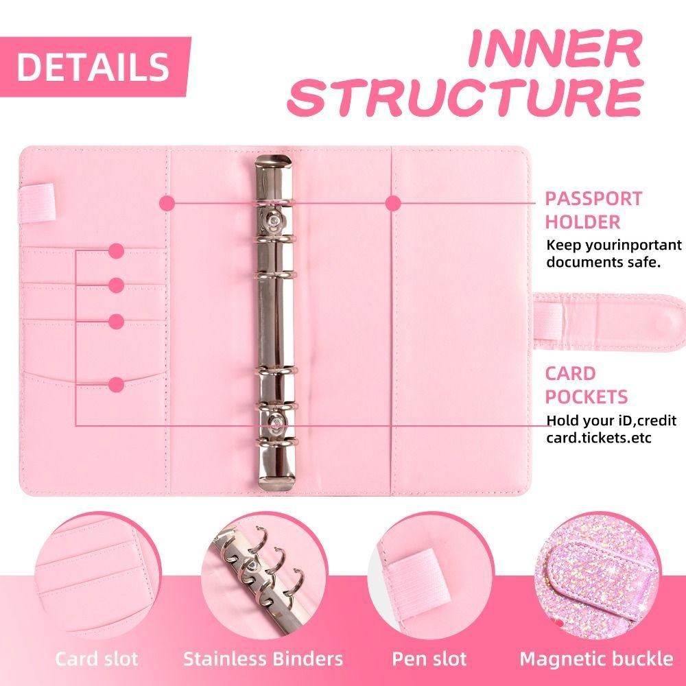 with Magnetic Buckle 52 Weeks Envelope Binder A6 Money Saving Binder  Couple