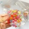 Funny Squeeze Ball with Colored Beads Stress Relief Squeeze Toy Stress Relief Sensory Toy for Kid Adult Men Women