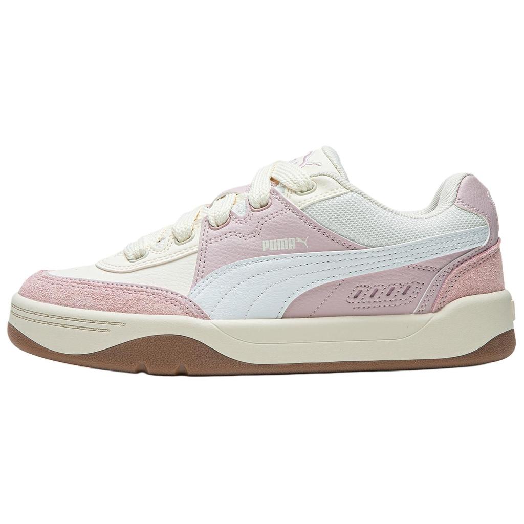 Puma Park Lifestyle Sk8 Comfortable Versatile Trendy Minimalist Slip-Resistant Low-Top Skate Shoes Unisex Sneaker Pink White 400497-11