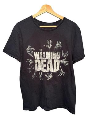 2016 AMC The Walking Dead Graphic Tee T-Shirt Size Medium Black Zombie Horror Unisex T-Shirt