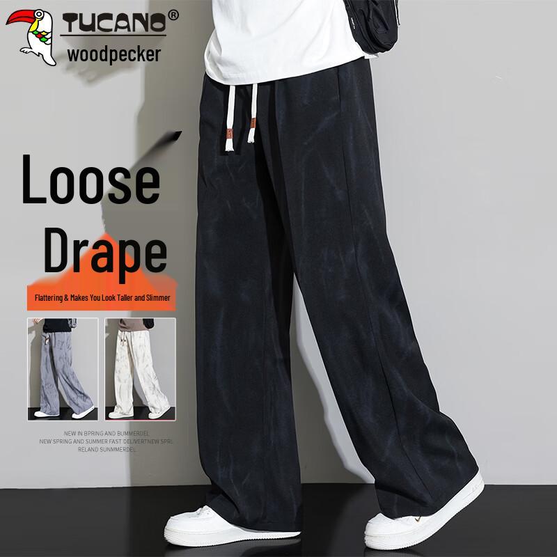TUCANO Men s Loose Straight Leg Tie-Dye Casual Pants XL