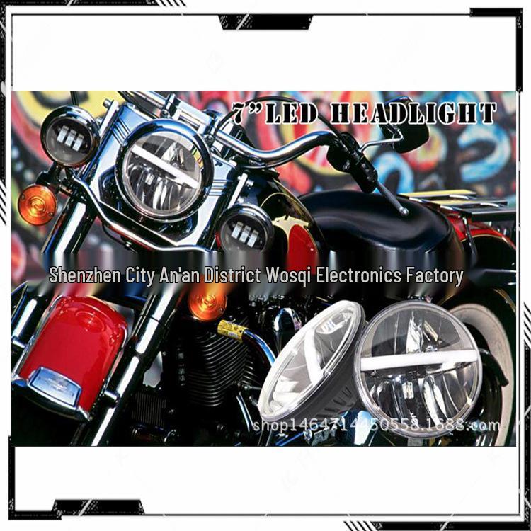 Wrangler 7" 30W LED Headlight with Daytime Running Light and Turn Signal, High/Low Beam.