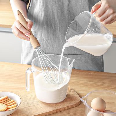 Measuring Cup with Graduated Household Food Grade Baking Large Capacity High Temperature Resistant ML Measuring Water Kitchen Whisk Cup