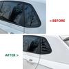 Glossy Black/Carbon Look Car Rear Window Shutter Cover Trim For Volkswagen VW Polo MK5 6R 6C 2011-2018 For VW Mk6 Polo 2018-