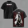 Anime BLEACH Kyoraku Shunsui Bedrukt T-shirt Mannen Vrouwen Katoenen T-shirts Vintage Gewassen T-shirt Harajuku Unisex Oversized T-shirt Top