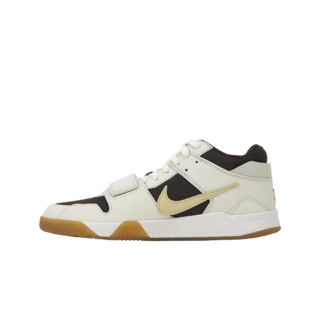 Travis Scott x Air Jordan Jordan Jumpman Jack TR Voile Sneakers Unisexe Crème Mousseline Moka Foncé FZ8117-100