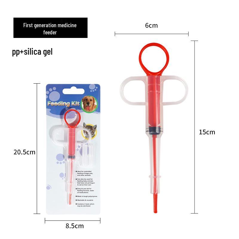 Pet Medicine & Feeder Kit: Kitten Milk Feeder, Dog Feeder, Calcium Tablet Stick, Water Feeding Syringe.