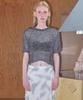Enor Scotch Crop Half Knit - Dark Gray