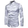 Men's 2026 Autumn Long Sleeve Shiny Casual Fashion Shirt - European Size
