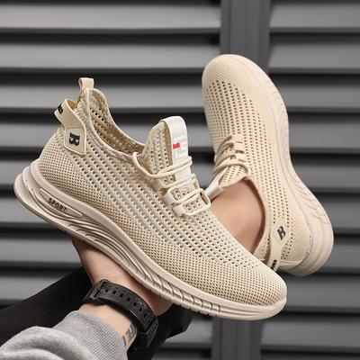 New Fly-woven Casual Shoes Men's Trend Versatile Fashion Sports Shoes Lightweight Running Shoes