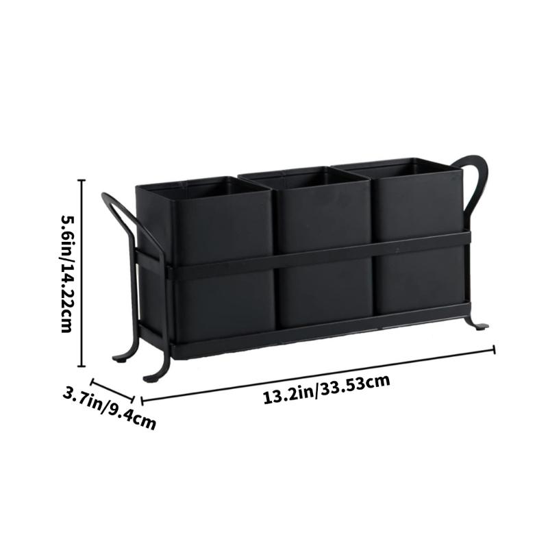 Sturdy Iron Storage Box For Cutlery Pens And Small Items Home Or Offices
