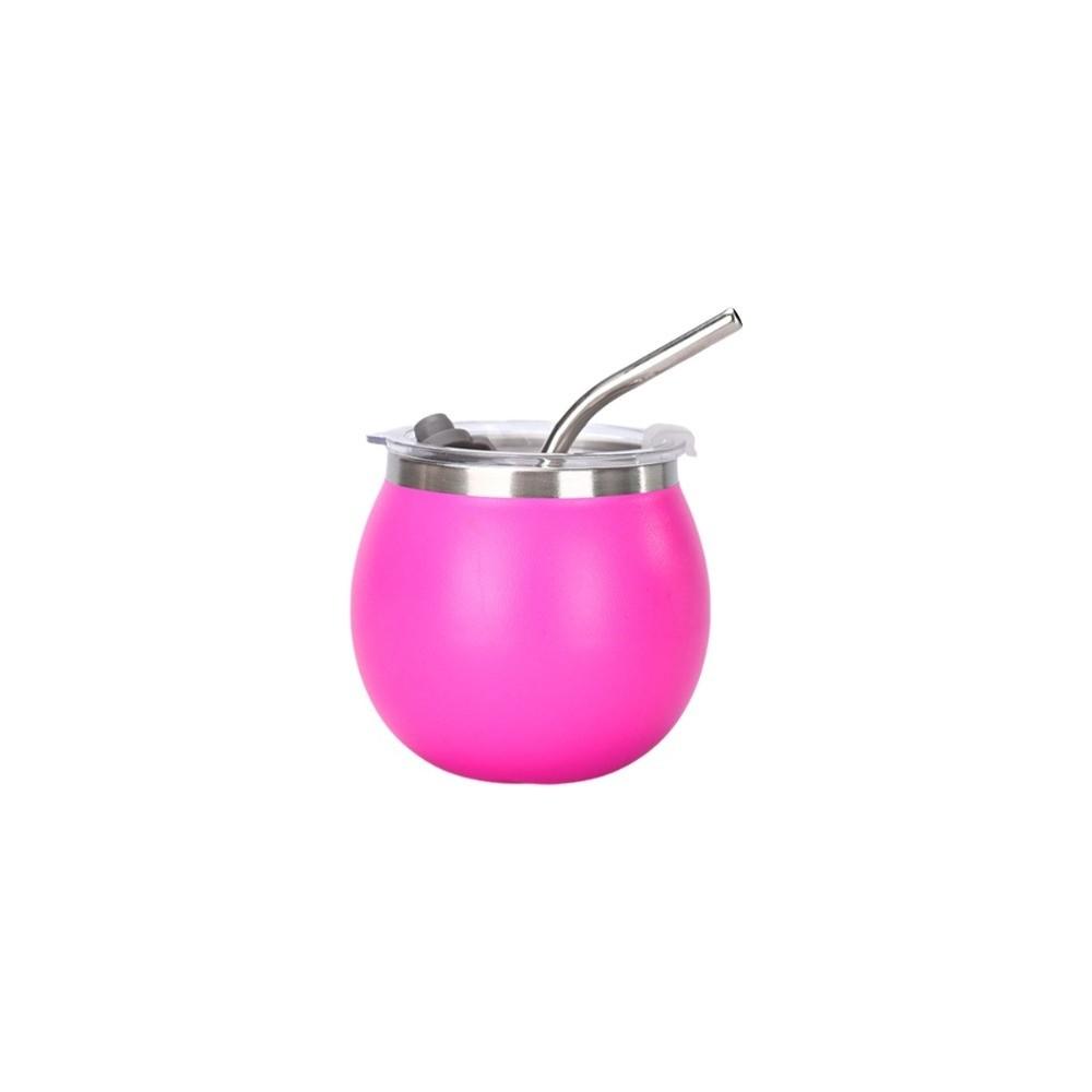 with Straw and Lid Portable Egg Cup Double Wall Tumbler Cup Argentine Yerba Mate Cup  Office