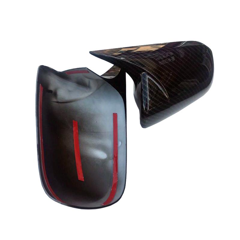 For Toyota Mark X Reiz 2005-2009 Car Rearview Side Mirror Cover Wing Cap Exterior Door Rear View Case Trim Carbon Fiber Look