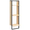 6 Piece Wall Shelf Set with Bars Sonoma Oak Wood Based Material