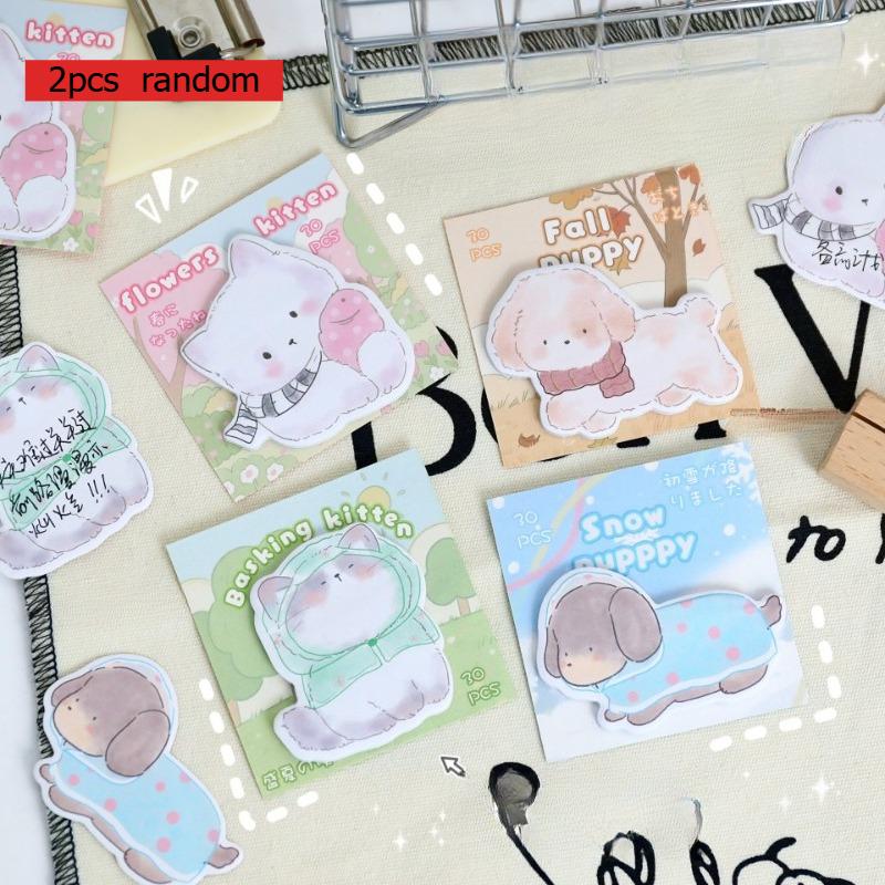 

Gift Office School Supplies Style Sticky Notes Small Animal Series Student Office Message Paper Cute Memo Pad kawaii stationery