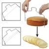 Adjustable Double Slice Bread Cutter Durable Leveler Stainless Steel Cake Baking Accessories