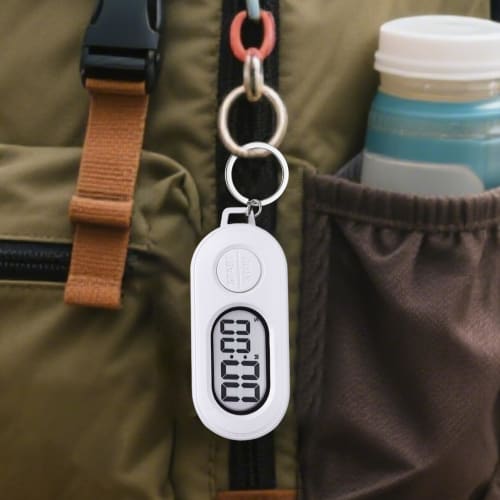 Kitchen Timer with Keychain, Stopwatch for Studying, Running, Cooking