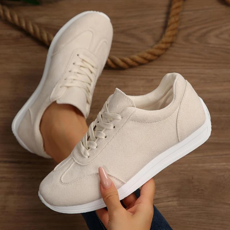 Fashion Spring Autumn Women Breathable Flat Sneakers Fashion Versatile Comfortable Casual Shoes Women Lightweight Outdoor Sneakers