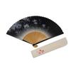 Used [New] [Hasegawa] Fan "Sakura Pattern" Double-sided Pattern, Handmade by Kyoto Craftsmen, Embroidered Fan, Fan Bag Included, Paper Box 1