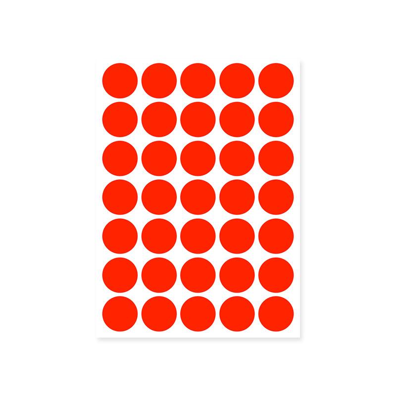 Colorful A5 Dot Stickers: Blank Round Adhesive Labels for Handwriting, Classification, and Sealing