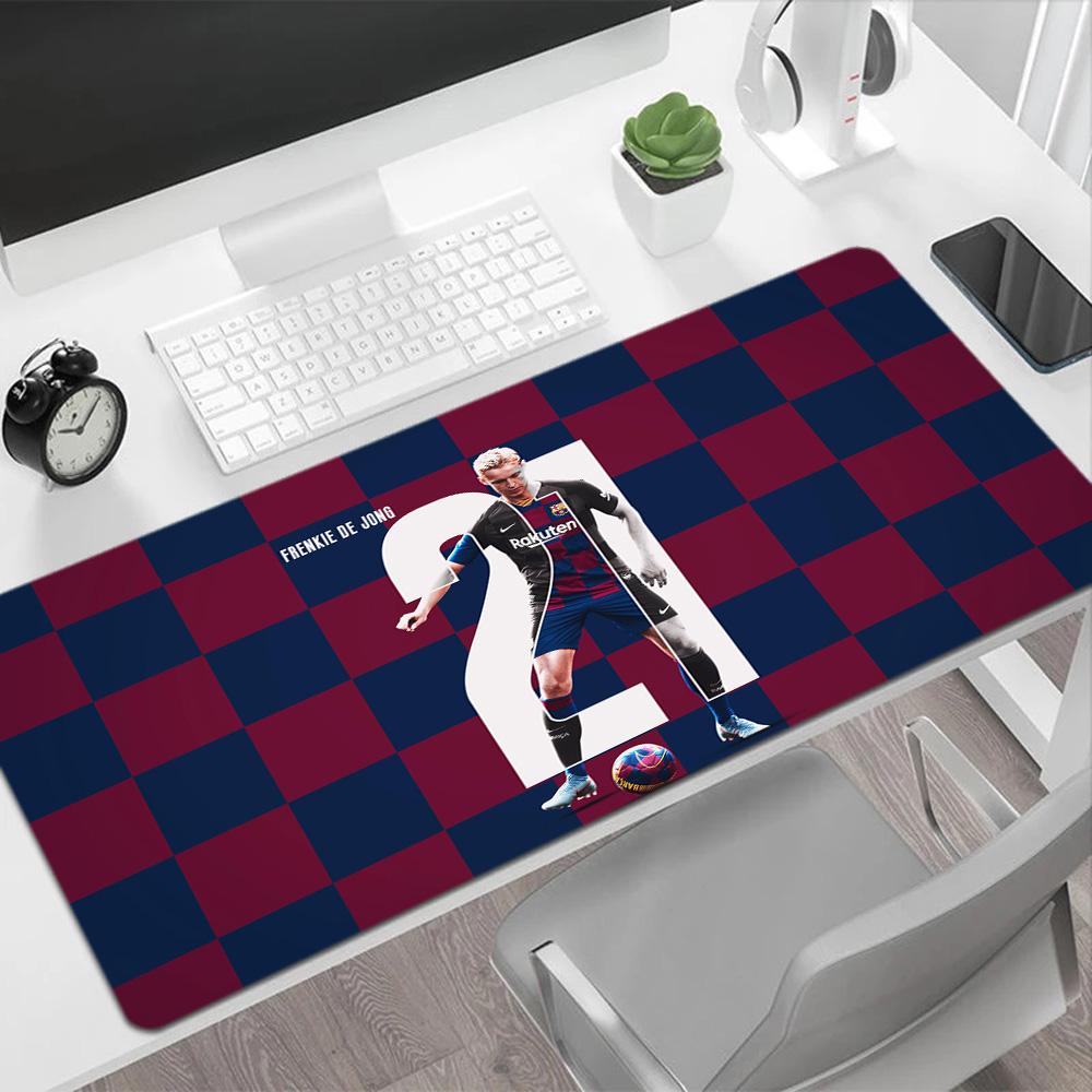 Barcelona Legend Snow Large Mouse Pad Keyboard Mat Office Mouse Mats Non-Slip Rubber Bottom Perfect Gift for Gamers