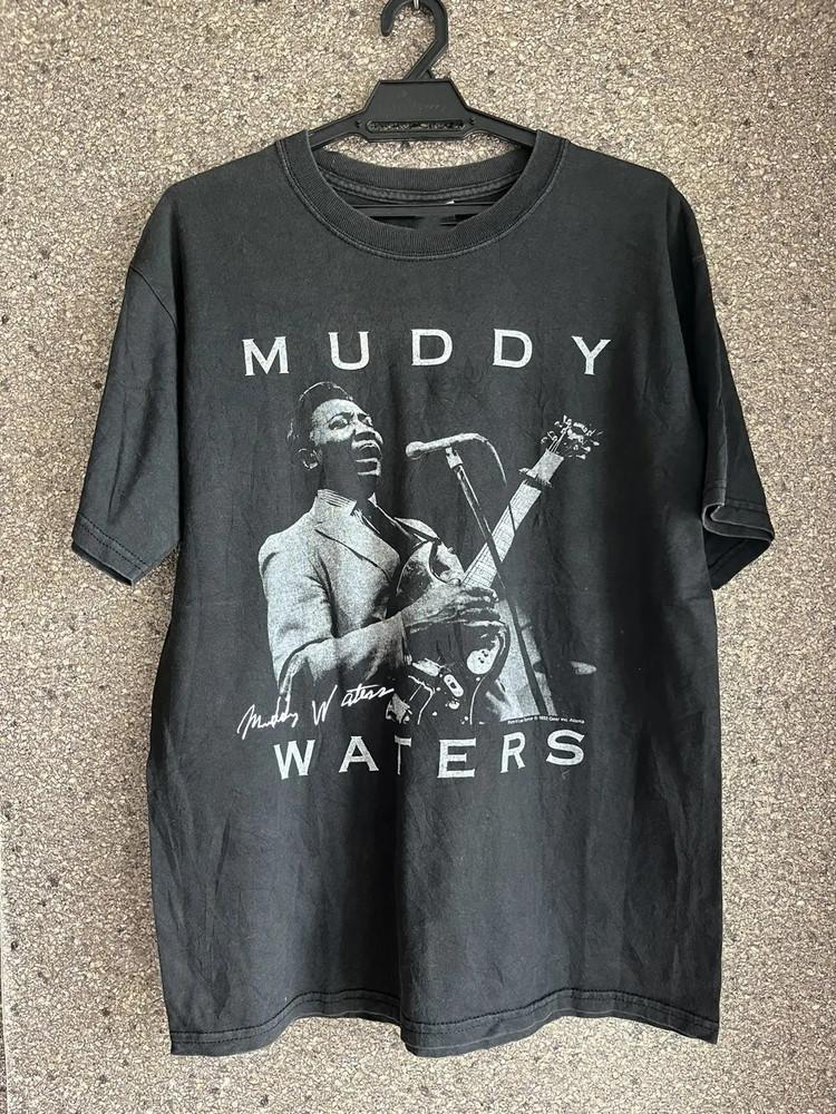 Vintage Muddy Waters Signature Classic T Shirt Black All Size Gift Fan Unisex T-Shirt XXXL