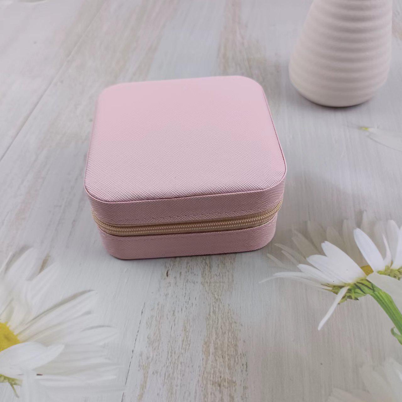 

Portable Travel Jewelry Storage Box for Rings, Earrings, and Necklaces