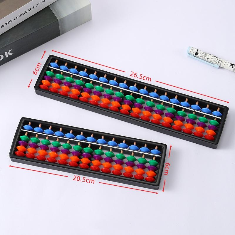 1Pcs Portable Chinese 13/17 Digits Column Abacus Arithmetic Soroban Calculating Counting Math Learning Tool For Children