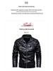 Men's 2020 PU Leather Motorcycle Jacket with Modern Tough Guy Style and Velvet Lining