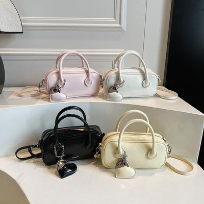 French Retro Underarm Small Bag 2025 New Fashion Niche Portable Boston Bag Commuter Shoulder Bag