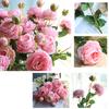1ks Umělá květinová růžová zahrada DIY Stage Party Home Dekor pro svatební dovolenou