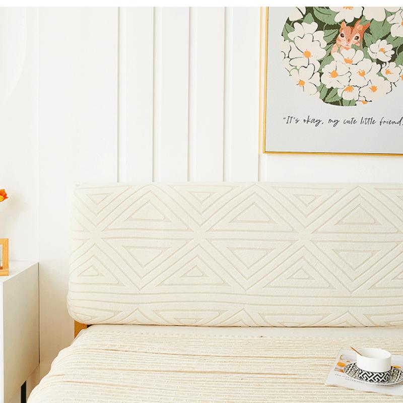 Headboard Cover Full Queen Cal King Stretch Soft Bed Headboard Slipcover Stretch Solid Color Dustproof Protector Cover Washable for  Bed Bedroom Decor
