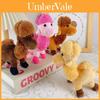 Cute Camel Plush Doll Keychain With Short Pile Fabric For Bag Decoration And Collectors