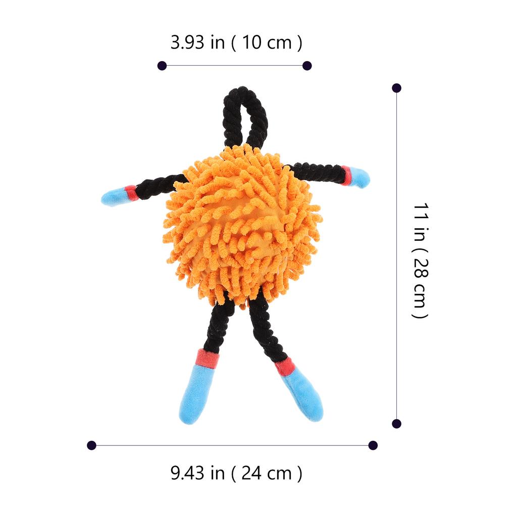 Dog Interactive Tug Squeaky Pet Tug with Lanyard for Training Chewing Pulling Fun and Exercise for Small Medium Large Puppies