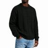Men's Retro Cable Knit Neck Pullover Sweater, Color, for Fall and Winter