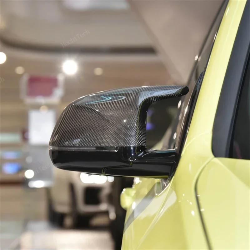Real Carbon Fiber Side Mirror Cover Replacement Caps for BMW X3M F97 X4M F98 2019-2024 X5M F95 X6M F96 2020-2024