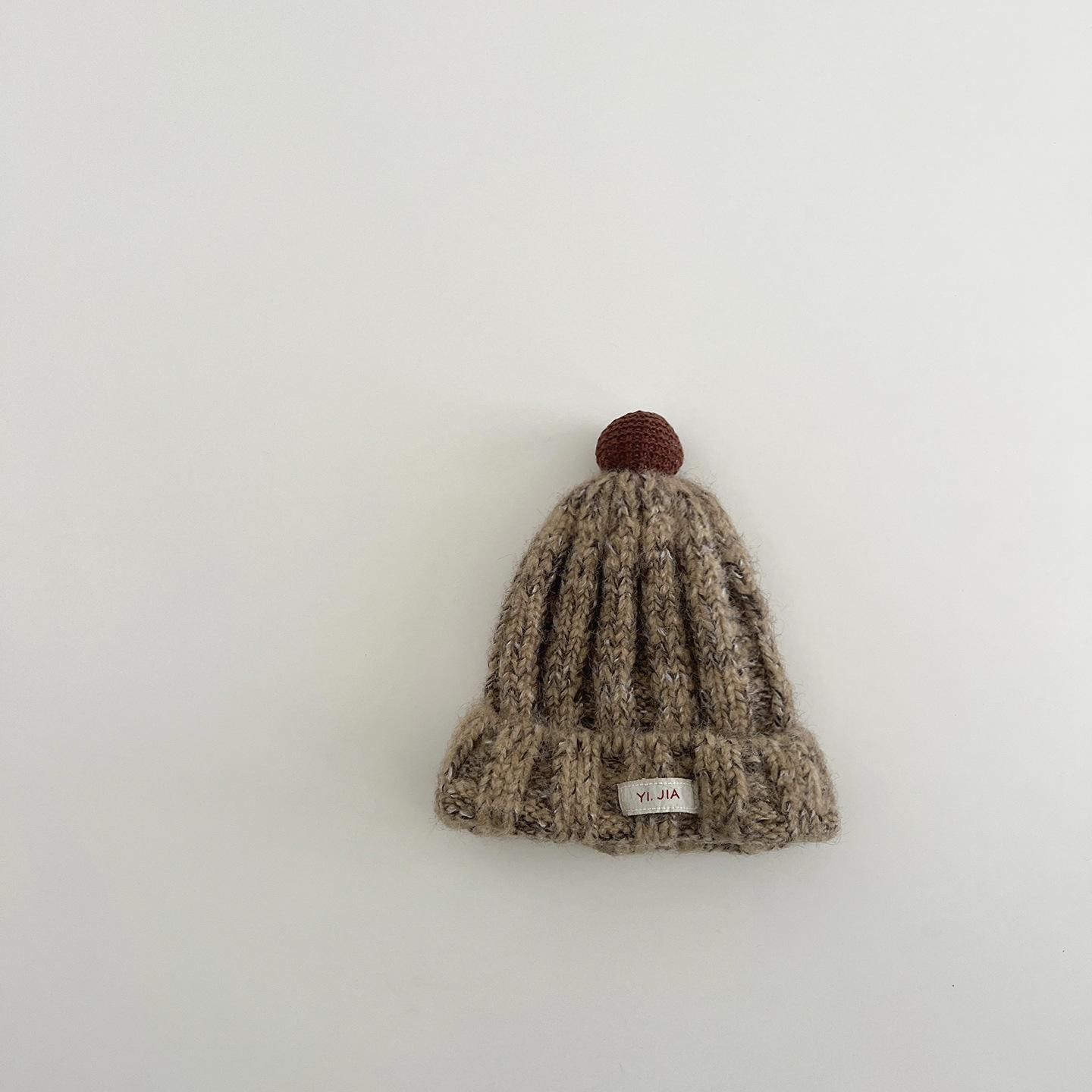 

New Baby Knit Hat with Winter Warm Beanie for Boys Girls Cute Infant Toddler Cap Soft Earflap Hat Gift 2-6 Years 48-52CM