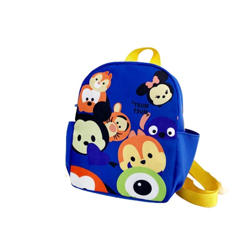 Cute Cartoon Print Nylon Children's Backpack For Boys And Girls Lightweight And Theft-proof
