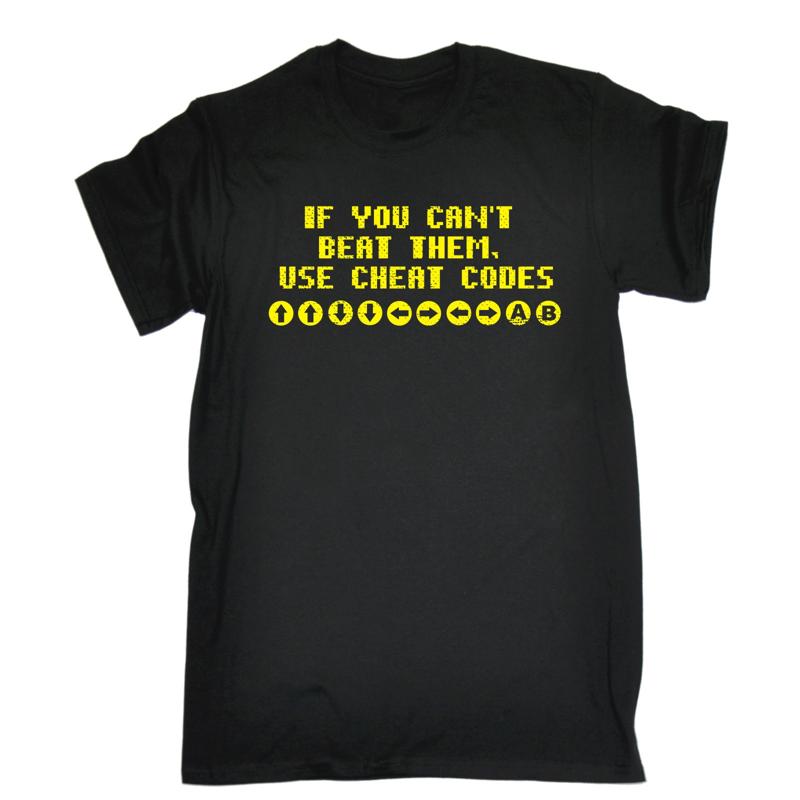 If You Cant Beat Them Use Cheat Codes T Shirt Gaming Gamer Birthday Fashion Gift