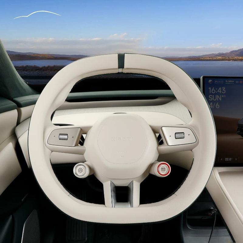 For Xiaomi YU7 SU7 2026 Ultra-thin Anti-slip Sweatproof Steering Wheel Cover Car Wheel Protector Cushion Interior Accessories