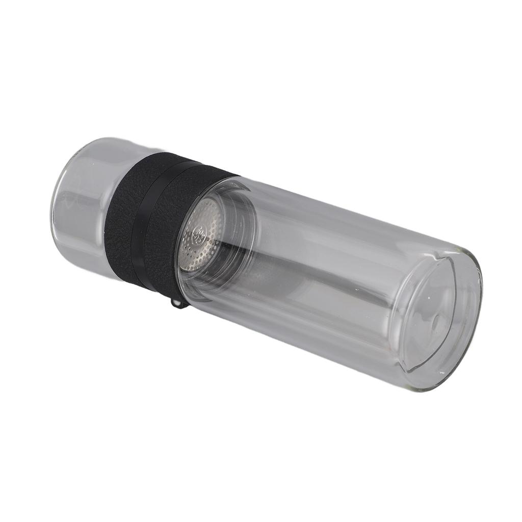 Tea Separation Bottle Double Wall Glass Tea Infuser Water Bottle Home Office Drinking Supplies