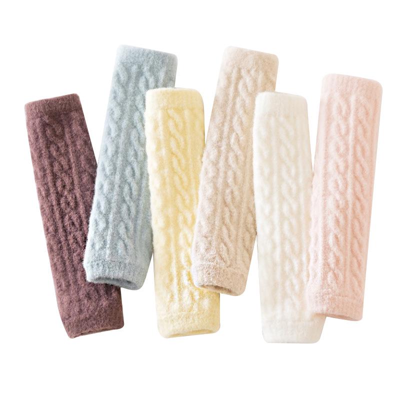 Knebeskyttere for barn høst/vinter: Tykke, høy elastisitet, komfortable, ikke-klemmende, australsk fløyel, varme klasse A-sokker.